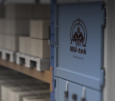 machine with logo