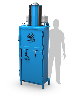 Pneumatic cardboard and plastic baler 2205