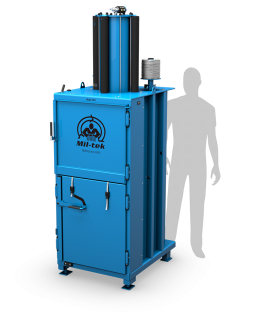 Pneumatic cardboard and plastic baler 2305