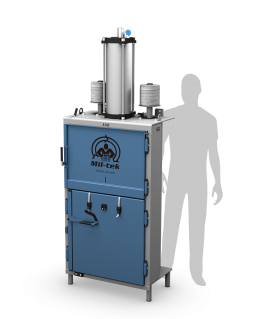 A102-2026-us-edition-Blue-Cardboard-and-Plastic-baler-Mil-tek